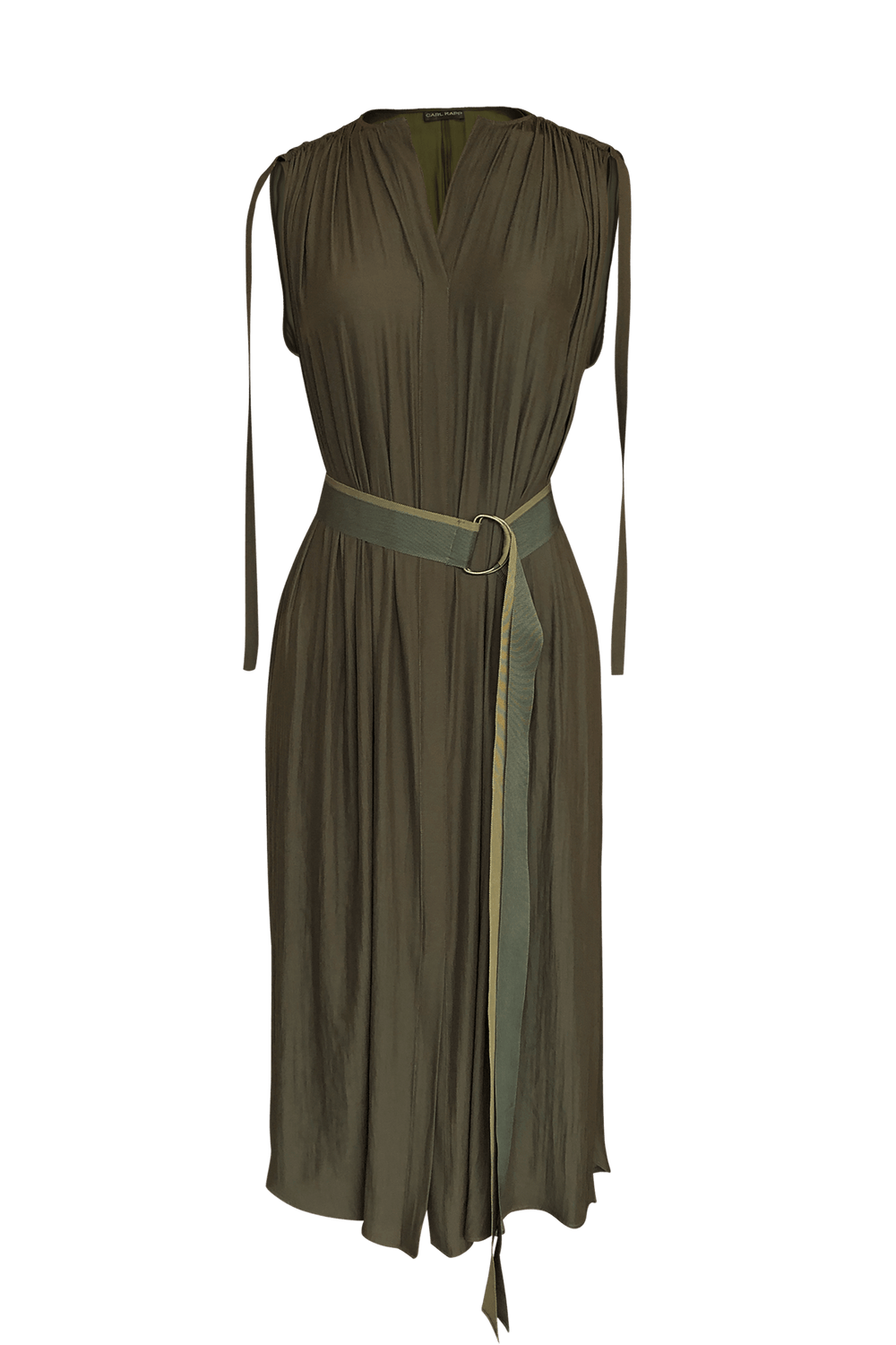 Fashion Designer CARL KAPP collection | Patatran Onesize Fits All cocktail dress Khaki | Sydney Australia