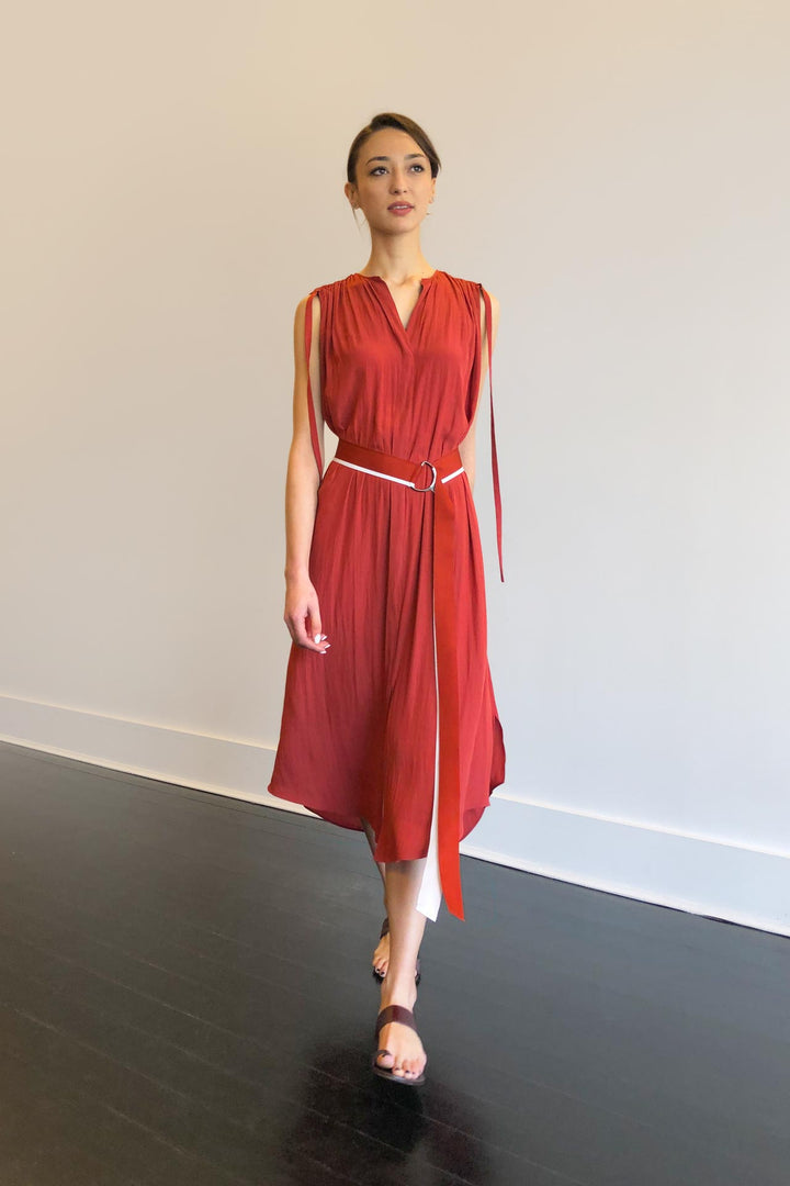 Fashion Designer CARL KAPP collection | Patatran Onesize Fits All cocktail dress Orange | Sydney Australia