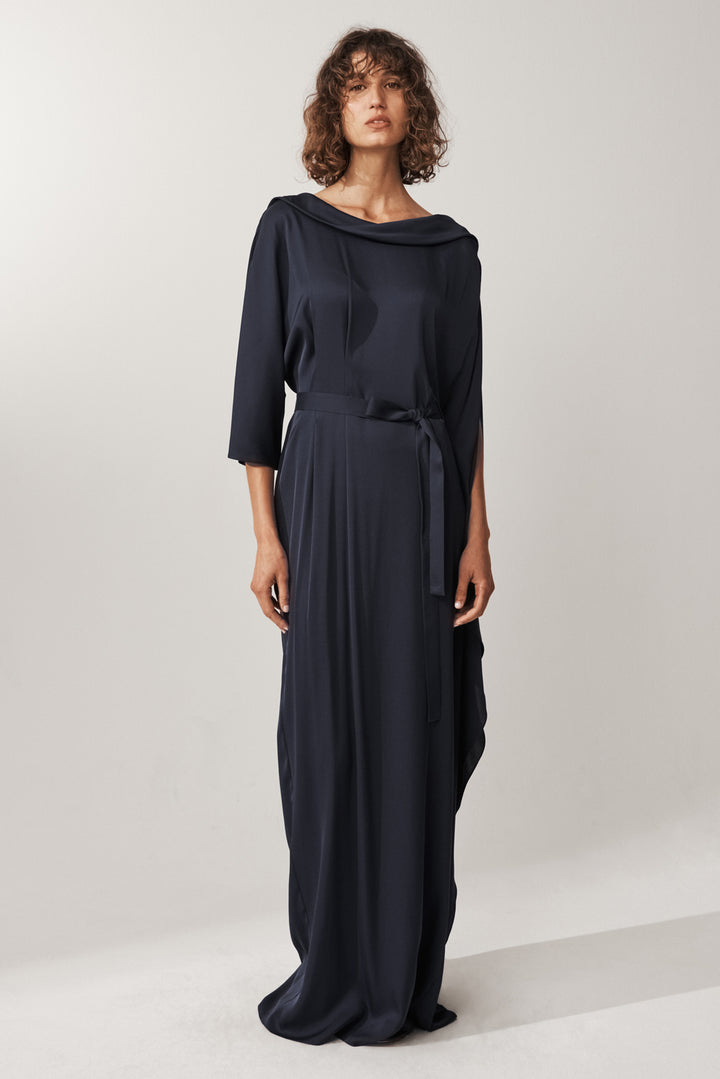 Waterfall Silk Dress
