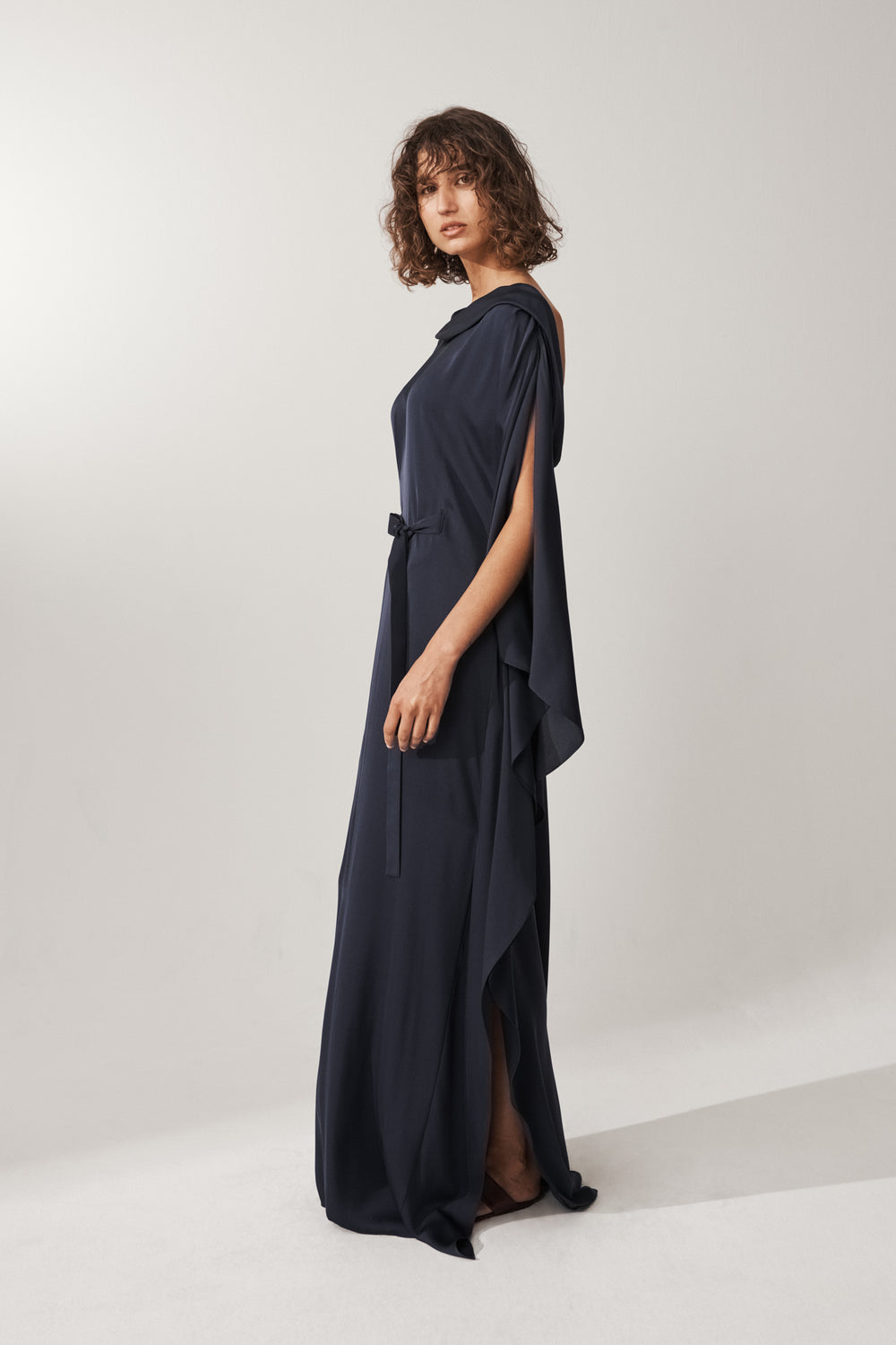 Waterfall Silk Dress