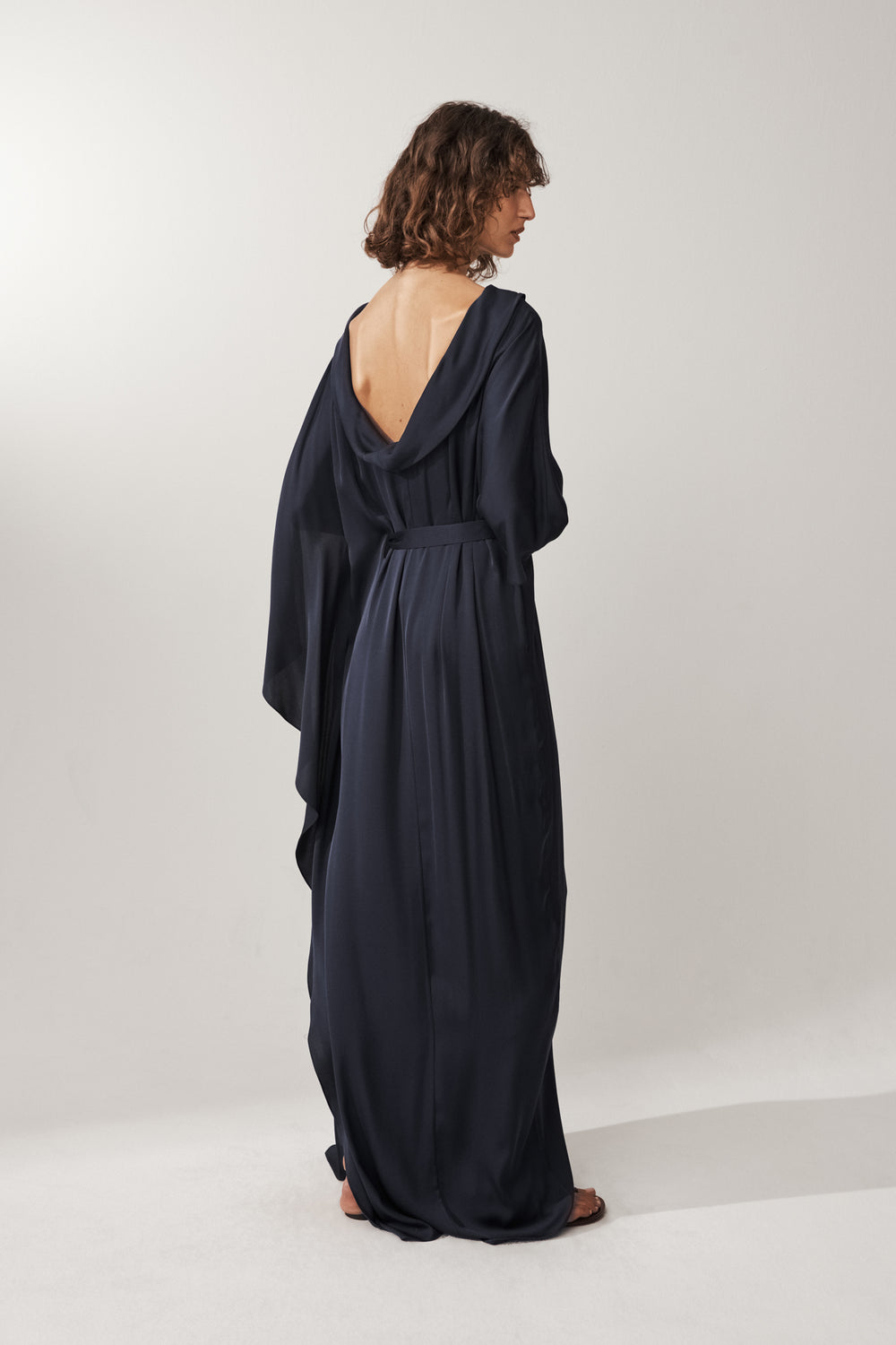 Waterfall Silk Dress