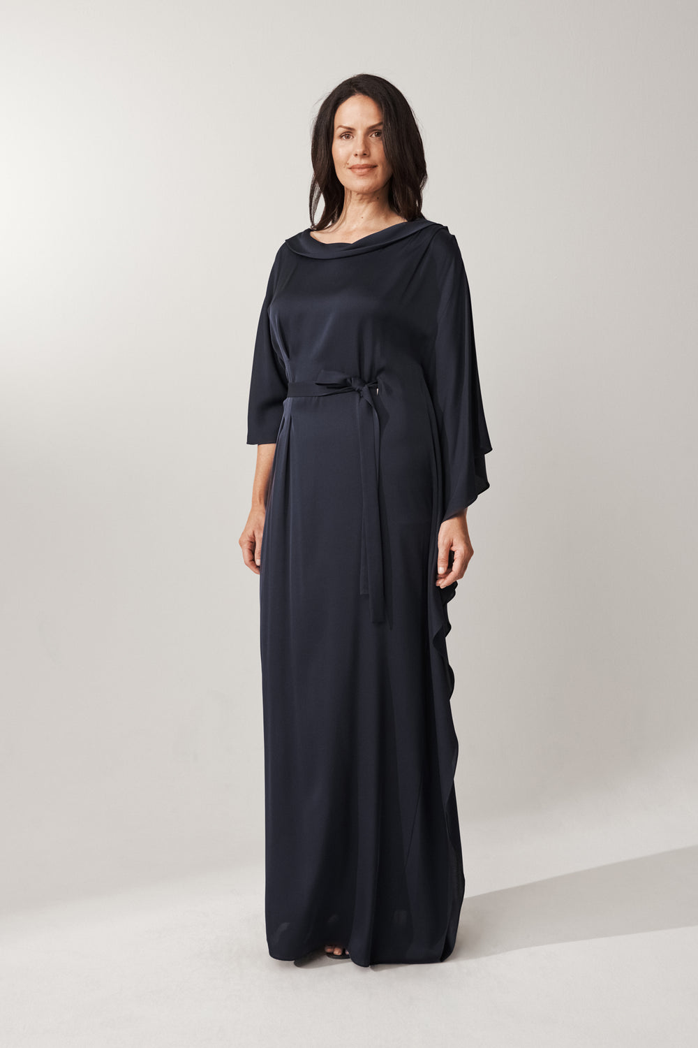 Waterfall Silk Dress