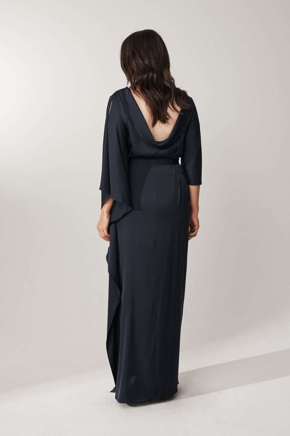 Waterfall Silk Dress