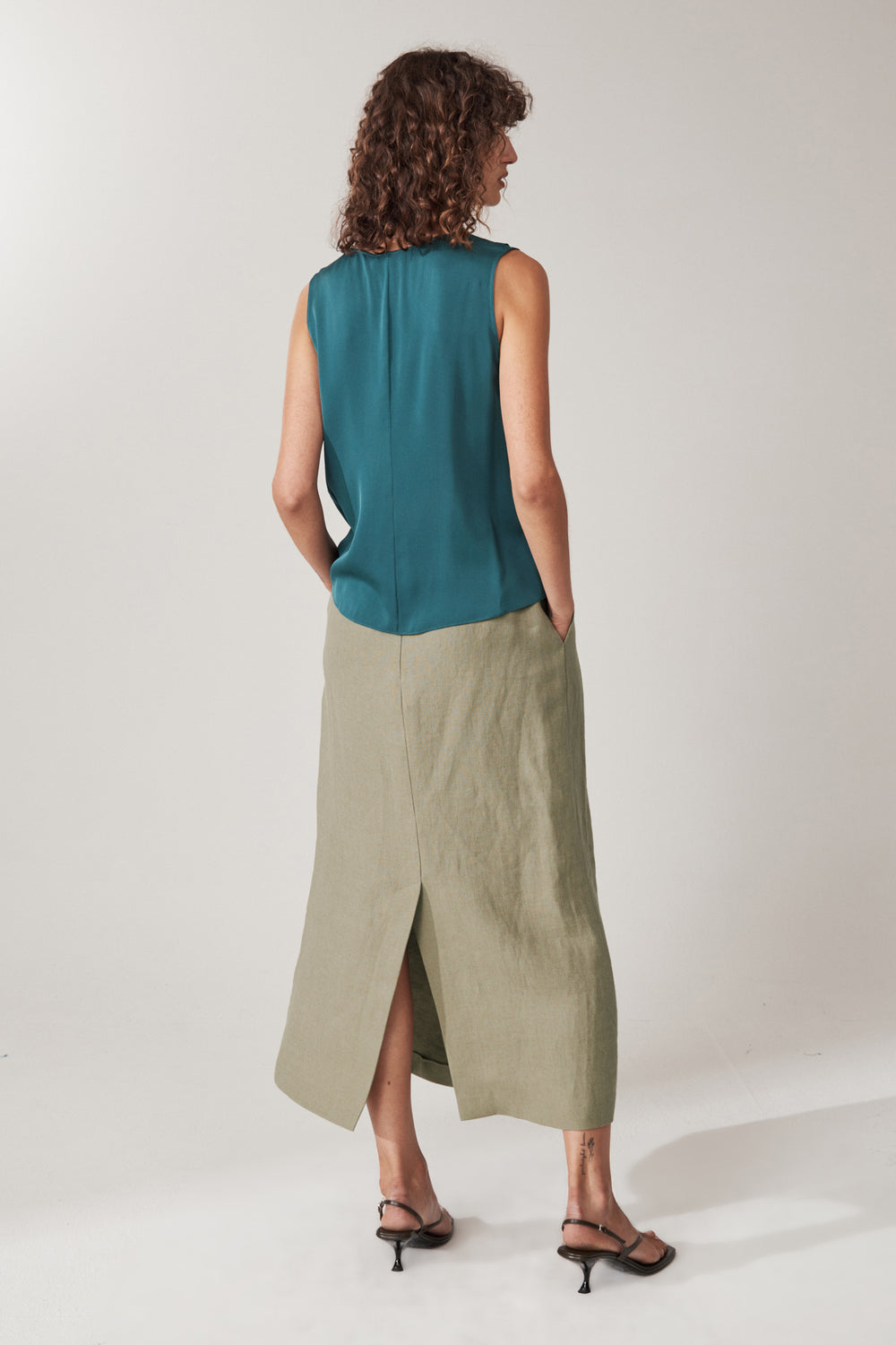 Silk Wrap Top